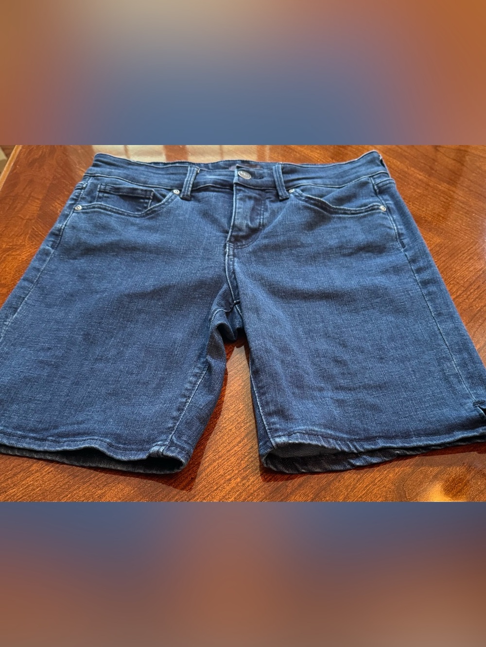 NYDJ Shorts (Ella) in Dark Blue Size 4